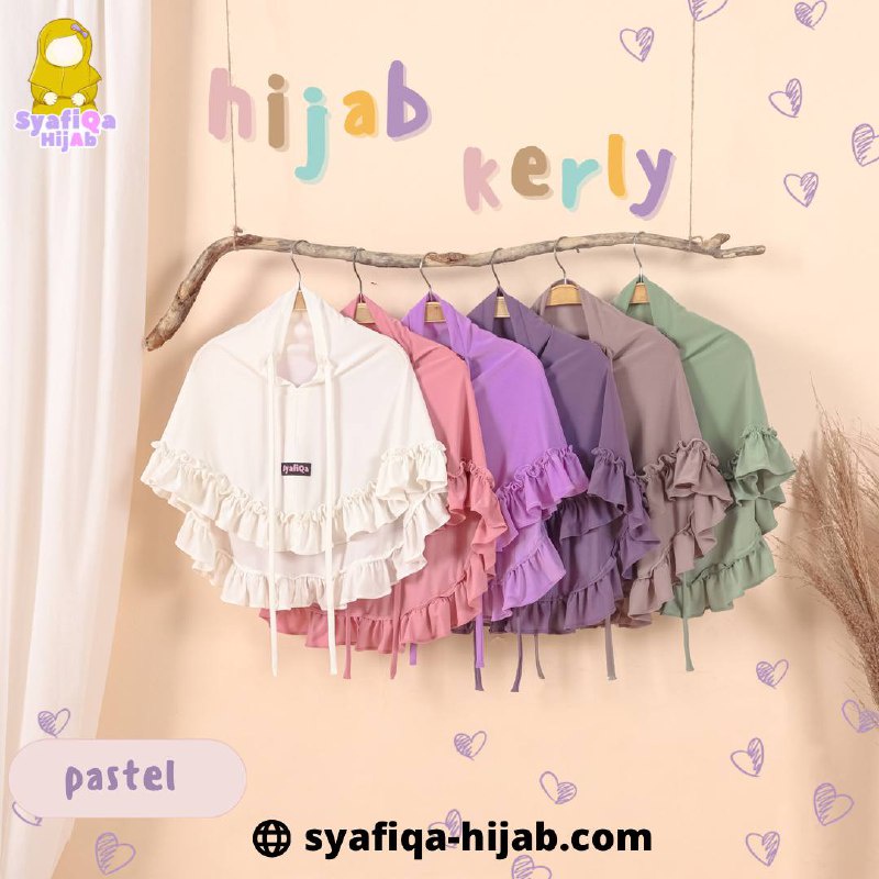 Jilbab Kerly By Syafiqa Bergo Anak 0-9 Tahun