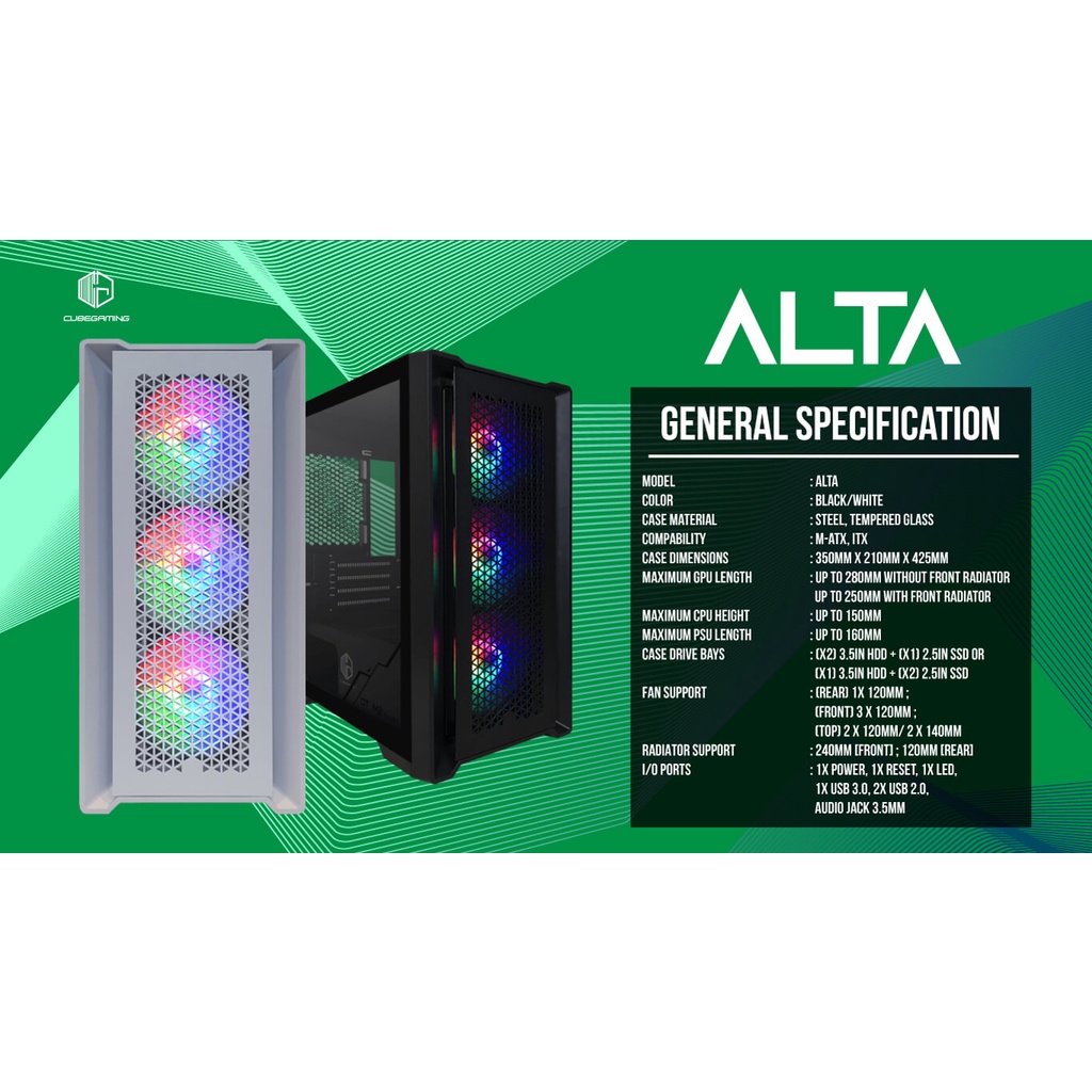 CASE PC CUBE GAMING ALTA