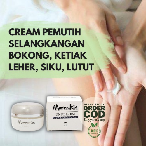 Cream Pemutih Ketiak Selangkangan Lutut Siku Leher Bokong dan Bekas Luka / Krim Pemutih Kulit Ampuh 