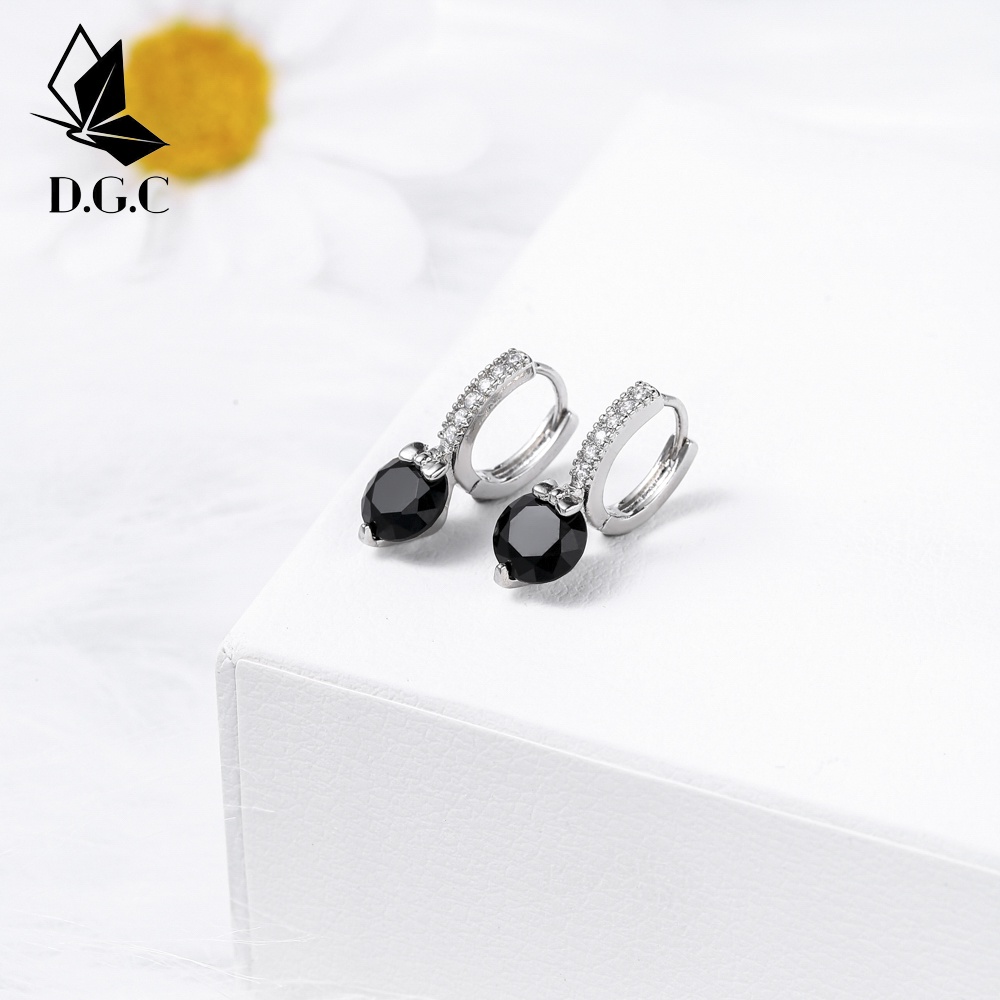 ♥️✅COD✨Anting Korea Titanium Wanita Anti Karat Perhiasan Murah Earrings Silver Hoop Aksesoris Anting Pria D620