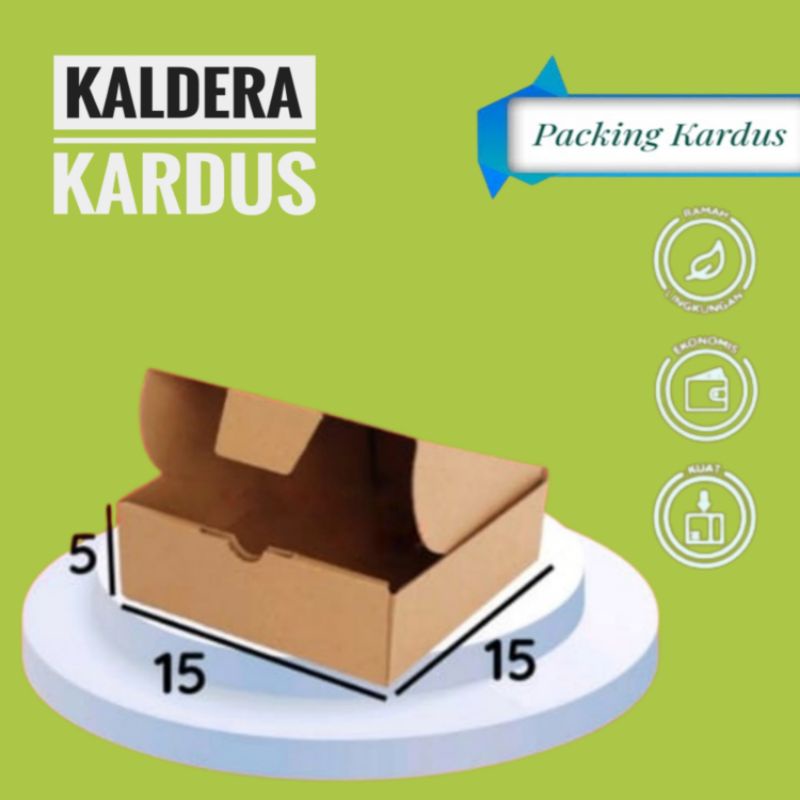

kardus Die cut 15x15x5-karton Box dus packaging Hampers hijab kue roti baru murah