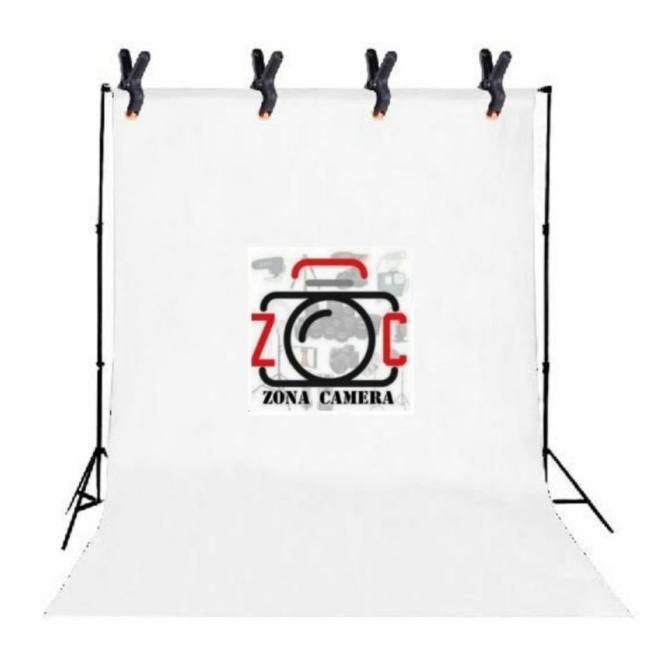 Background Kain Foto Putih 5X3 Studio Layar Photo White Backdrop 3X5
