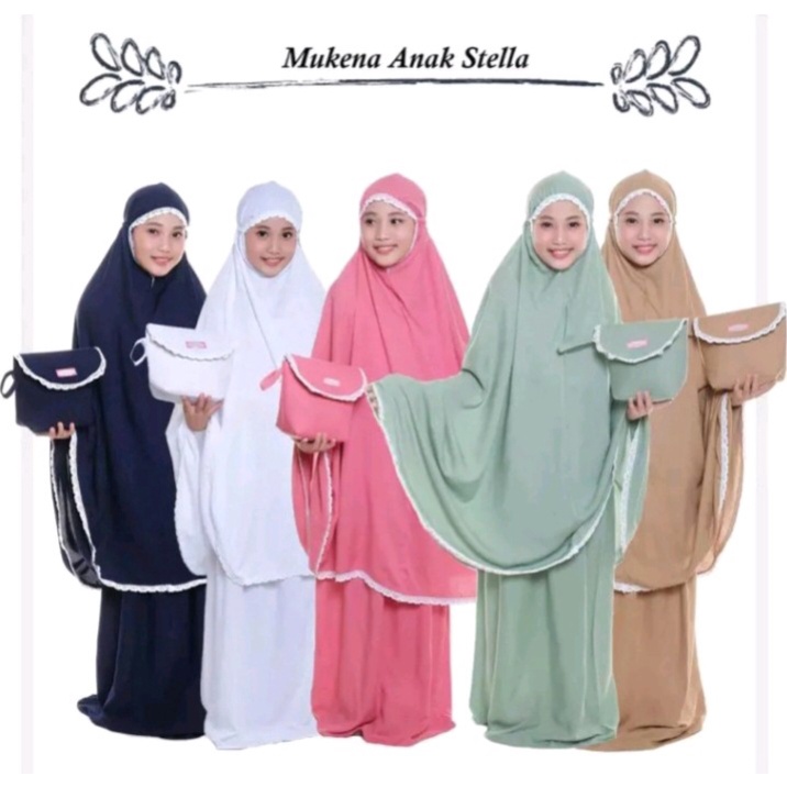 MUKENAH ANAK POLOS USIA 6-12 TAHUN // MUKENAH ANAK AMPLOP // MUKENAH HYGET PREMIUM