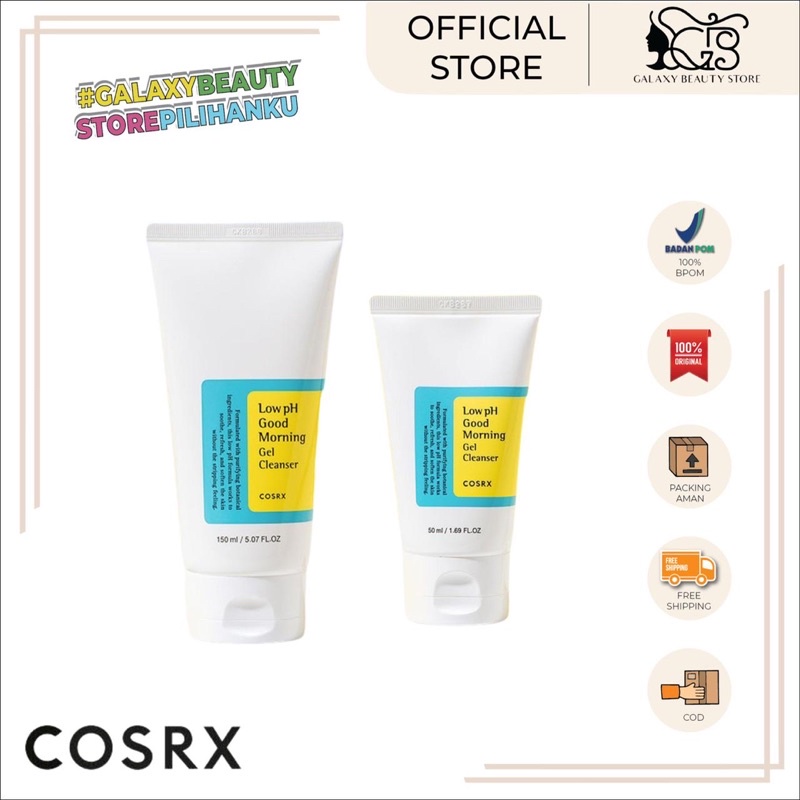COSRX LOW PH GOOD MORNING GEL CLEANSER 150ML/50ML / PEMBERSIH MUKA COSRX LOW PH