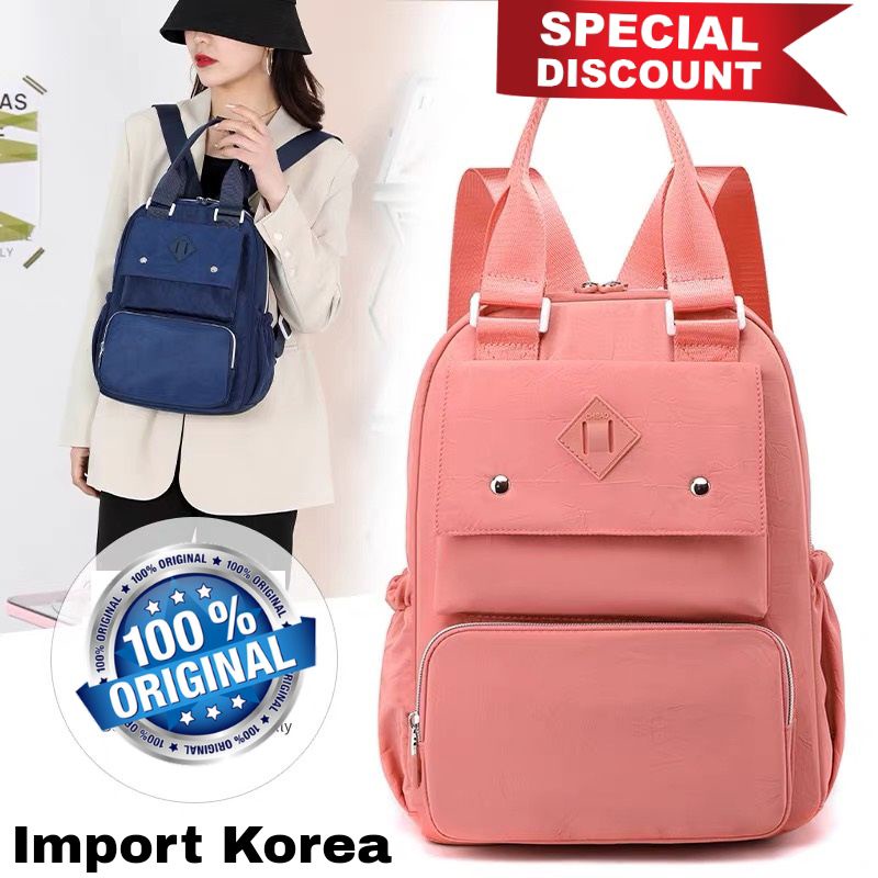 ORIGINAL Tas Ransel Chibao Wanita IMPORT KOREA Super Tebal Anti Air Elegan Design