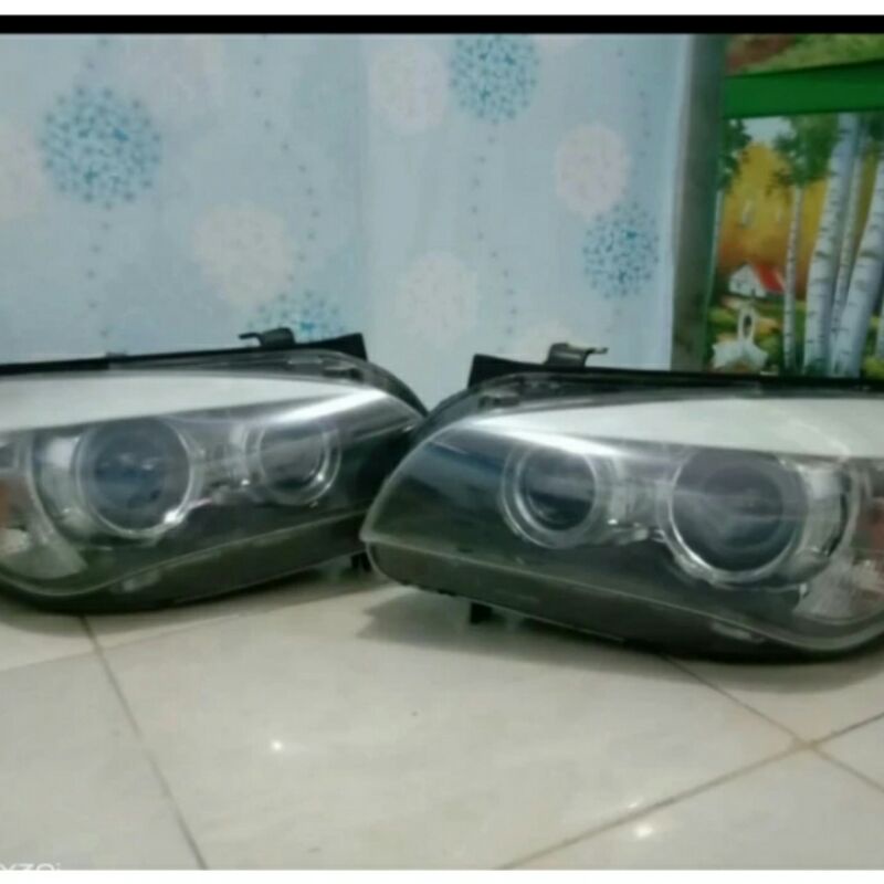 headlamp BMW X1 double lensa