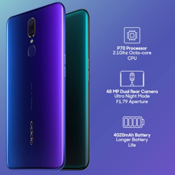 T0P HP OPPO F11 4/128GB ( F11 RAM 4GB ROM 128GB ) NEW RESMI 1 TAHUN NICE