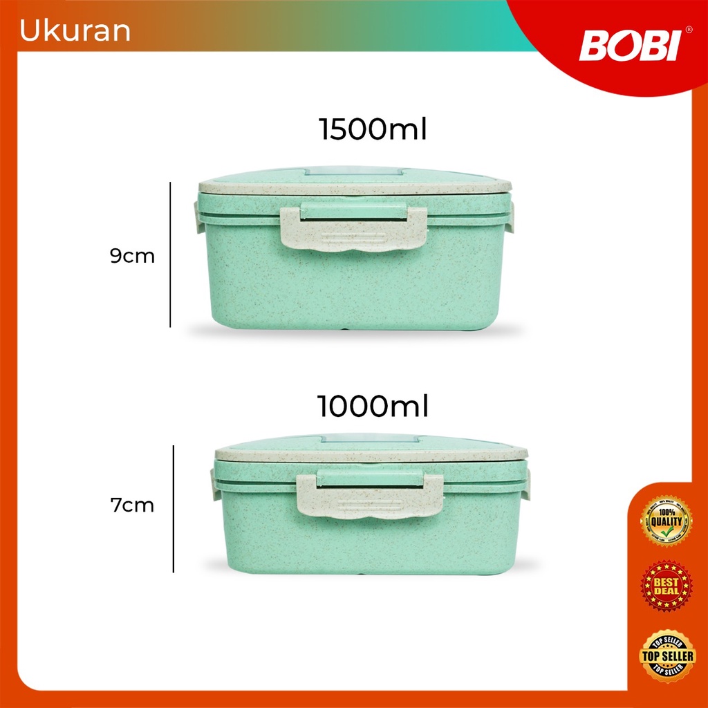 Tempat Bekal Makanan Set + Cup Soup  //  Lunch Box Set ​1000ml atau 1500ml  Free Sendok,Garpu