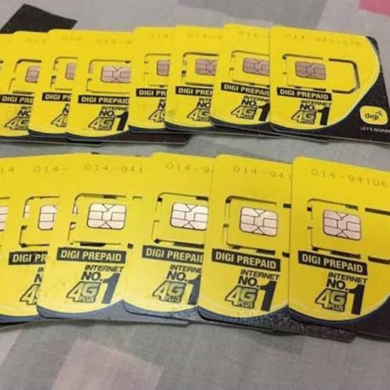 Jual KARTU PERDANA DIGI SIM CARD MALAYSIA Untuk travel ASEAN dan Game