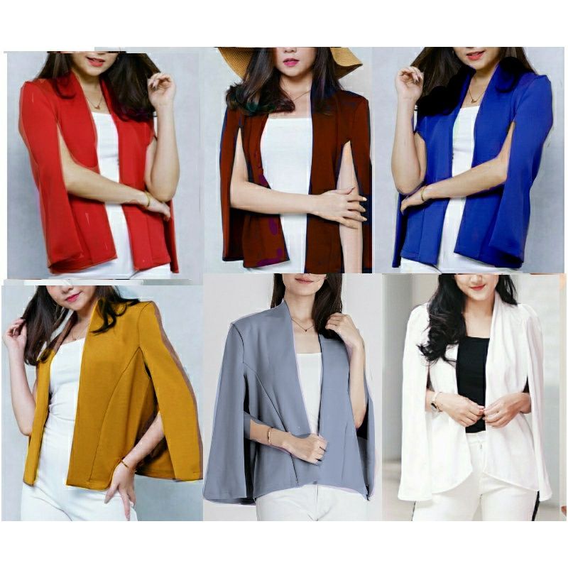 Nabila Blazer Wanita Scuba Import Premium Oufit Of The Day