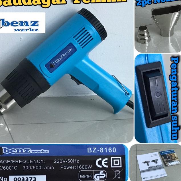 Benz Mesin Hot Gun Heat Gun Mesin Pemanas Blower Benz Werkz
