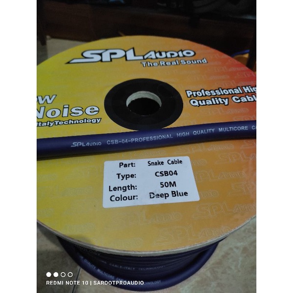 Kabel Snake SPL AUDIO CSB-04 Biru ecer per meter