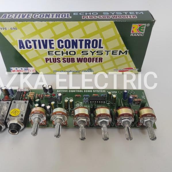 Kit Tone Control Stereo Mic Echo Subwoofer