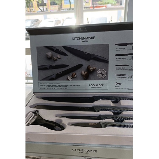 knife set lock n lock / knife set evcriverh + talenan