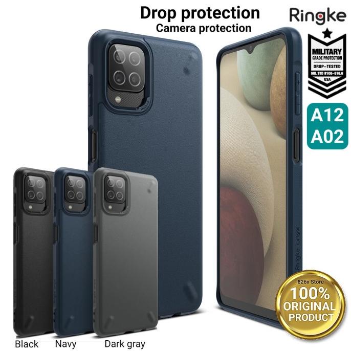 Best Case Samsung Galaxy A12 A02 Ringke Onyx Softcase Casing Original