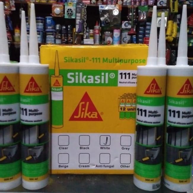 

SIka Sikasil 111 MULTIPURPOSE SILICONE SEALANT NEUTRAL 300 ML BOTOL - Putih