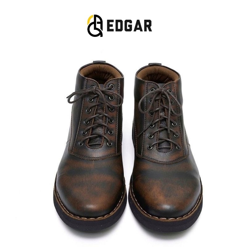 OC-EDGAR SEPATU BOOT PRIA KULIT ASLI BEST QUALITY READY