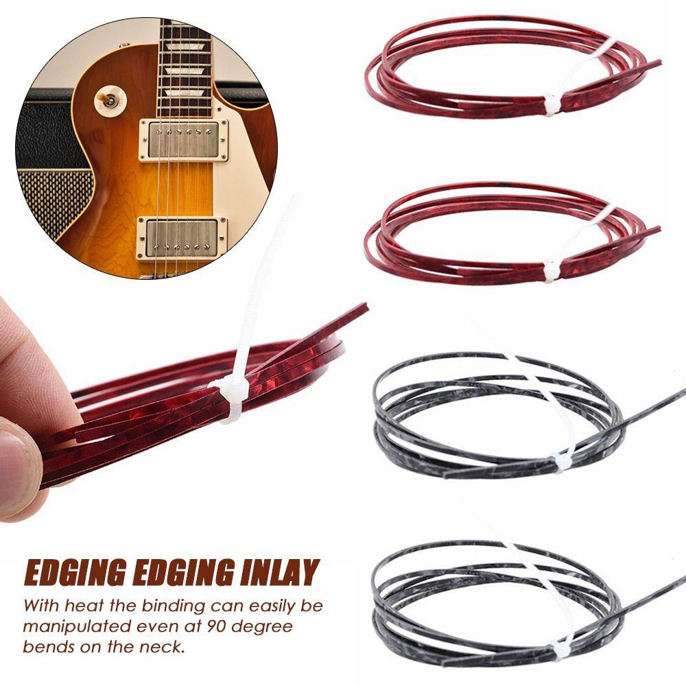Nanas 1/2pcs Membuat Edging Strip Aksesoris Gitar Bassukulele Cocok Untuk Merayap Pengikat Plastik Gitar