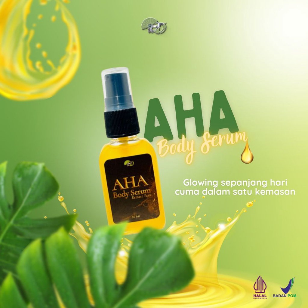 AHA Body Serum ELD With Extract Yuzu / Body Serum / Serum Badan / Serum Pemutih / Serum Whitening