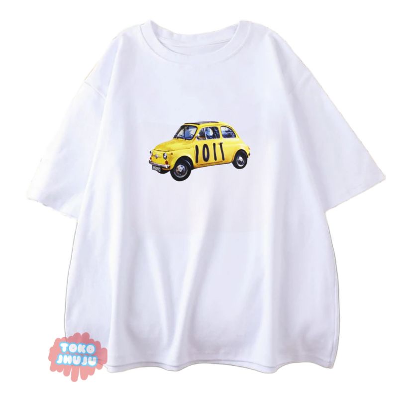 Koas Jisung NCT Dream Yellow Car Vintage Print