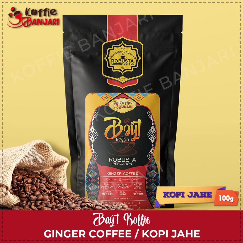 

Kopi Bubuk Robusta Pengaron 100 gram Kopi Jahe - Baýt Koffie