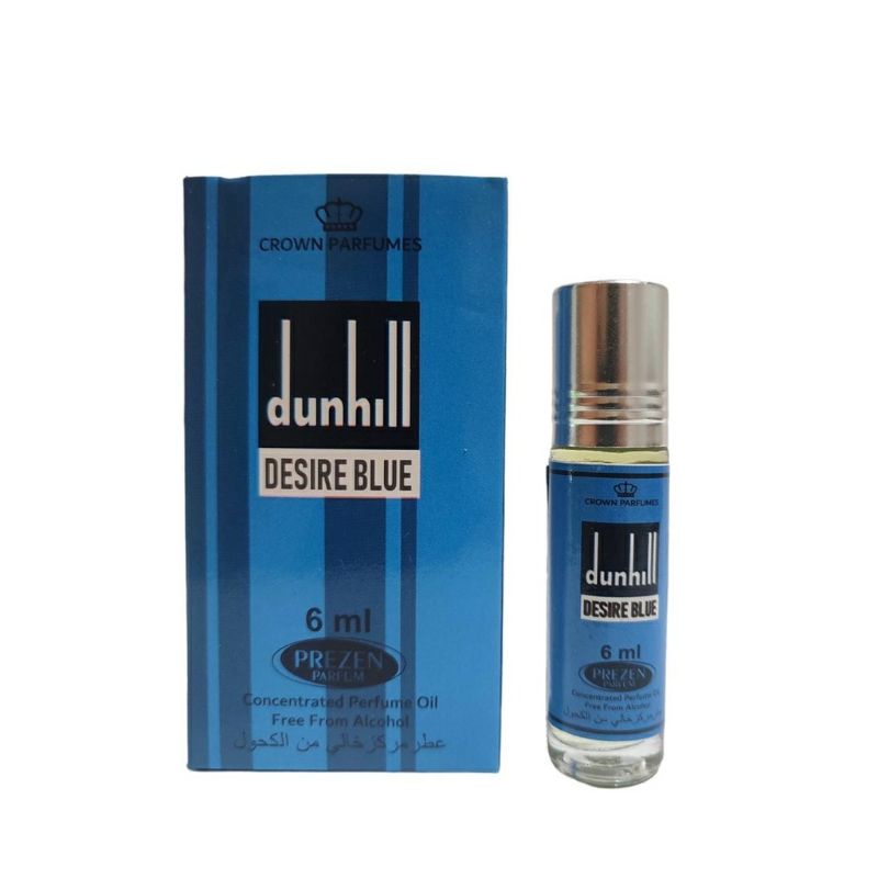 Parfum Bibit Roll On Dunhill Blue Non Alkohol Model Al Rehab Dobha Botol 6ML Kualitas Dijamin