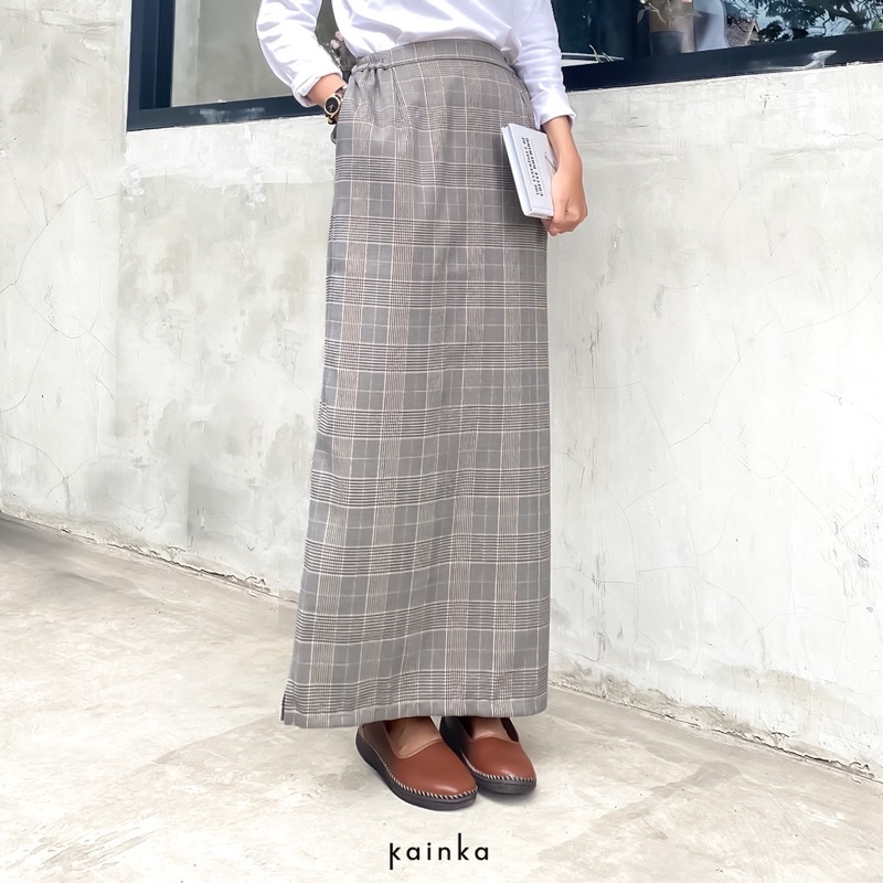 KAINKA - Premium Tartan Skirt - Korean Tartan Skirt - Rok Span Motif Tartan - Rok Tartan Korea - Rok