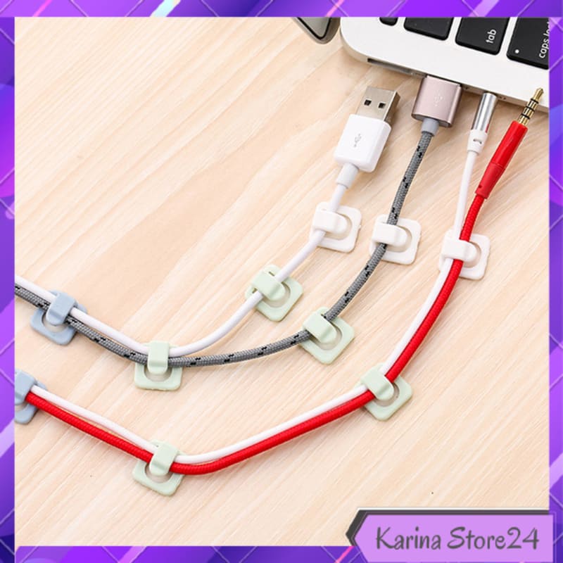 

KLIP TEMPEL MANAJEMEN KABEL WIRE ORGANIZER 18 PCS - H 16 - WARNA PUTIH