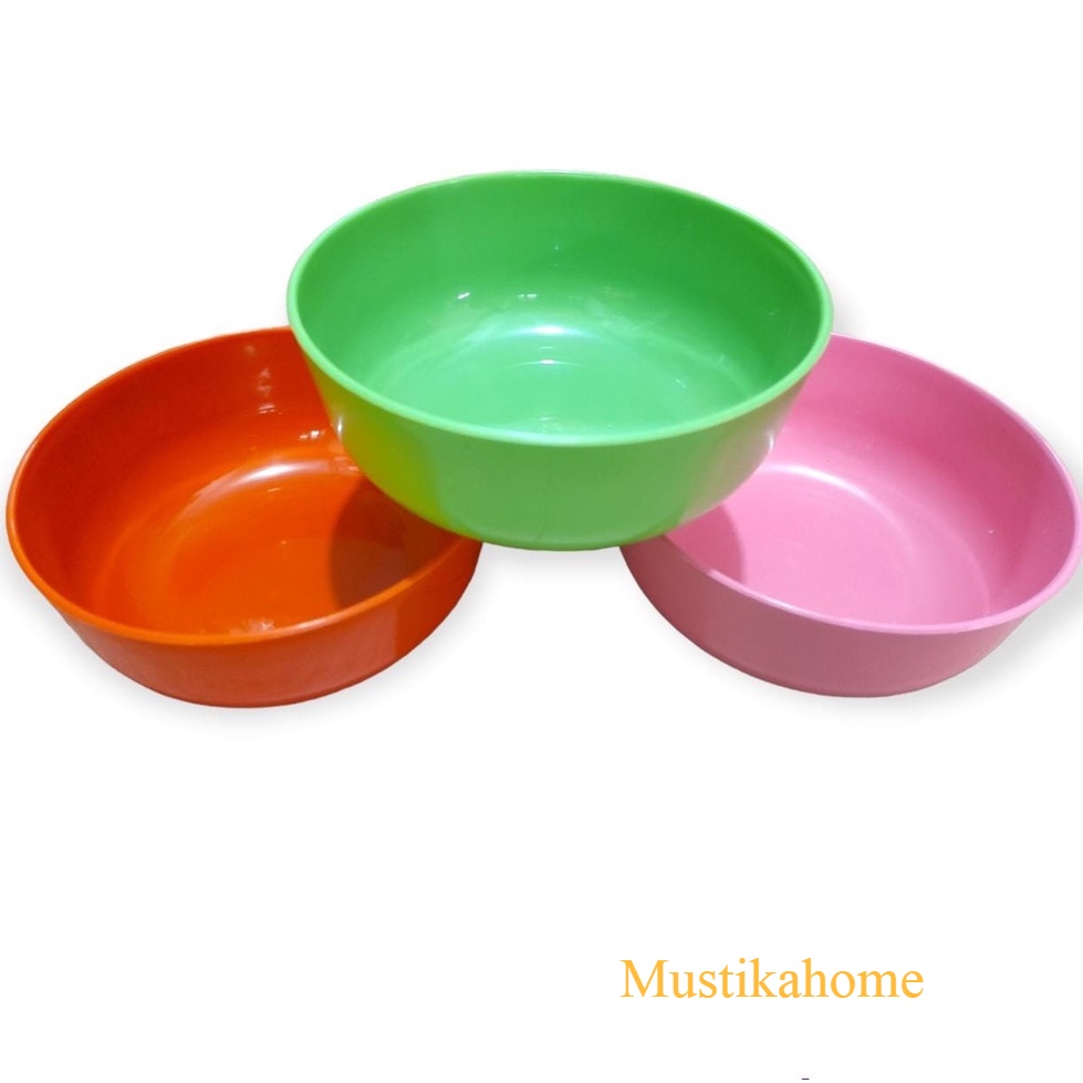 MANGKOK BULAT MANGKUK PLASTIK WARNA MP DIAMETER15 CM