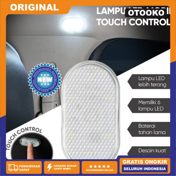 Lampu LED Touchscreen Plafon kabin bagasi sentuh Mobil Lemari Recharge