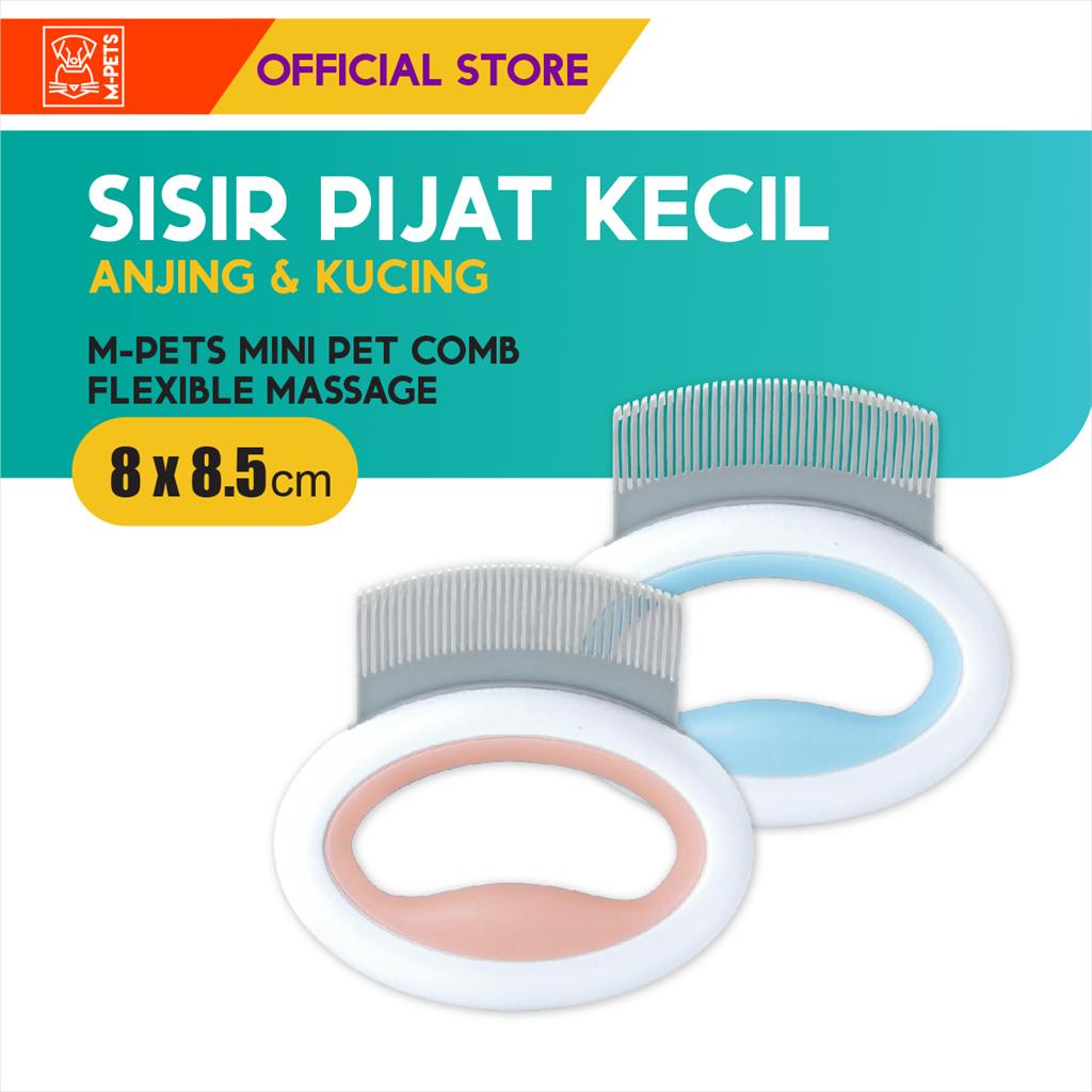 M-Pets Mini Pet Comb /  Sisir Pijat Anjing Kucing Hewan