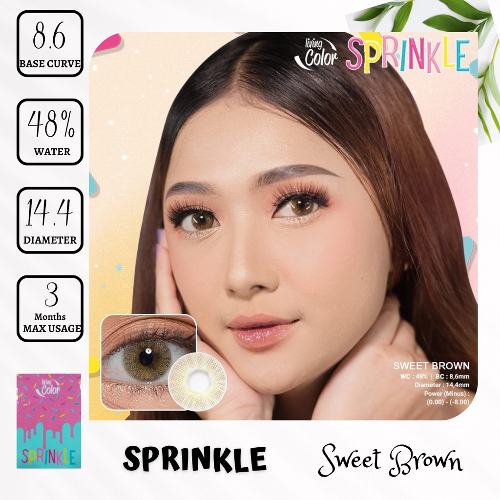 SOFTLENS LIVING COLOR - SPRINKLE MINUS -0.50 SD -2.75