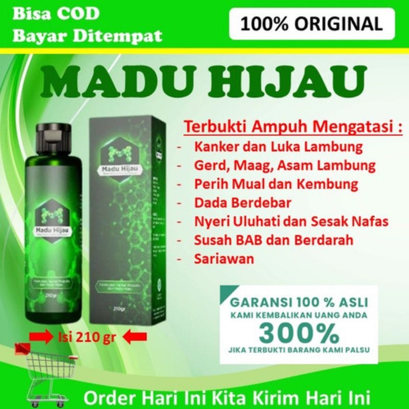 Madu Hijau Asli Original Herbal Alami Asam Lambung