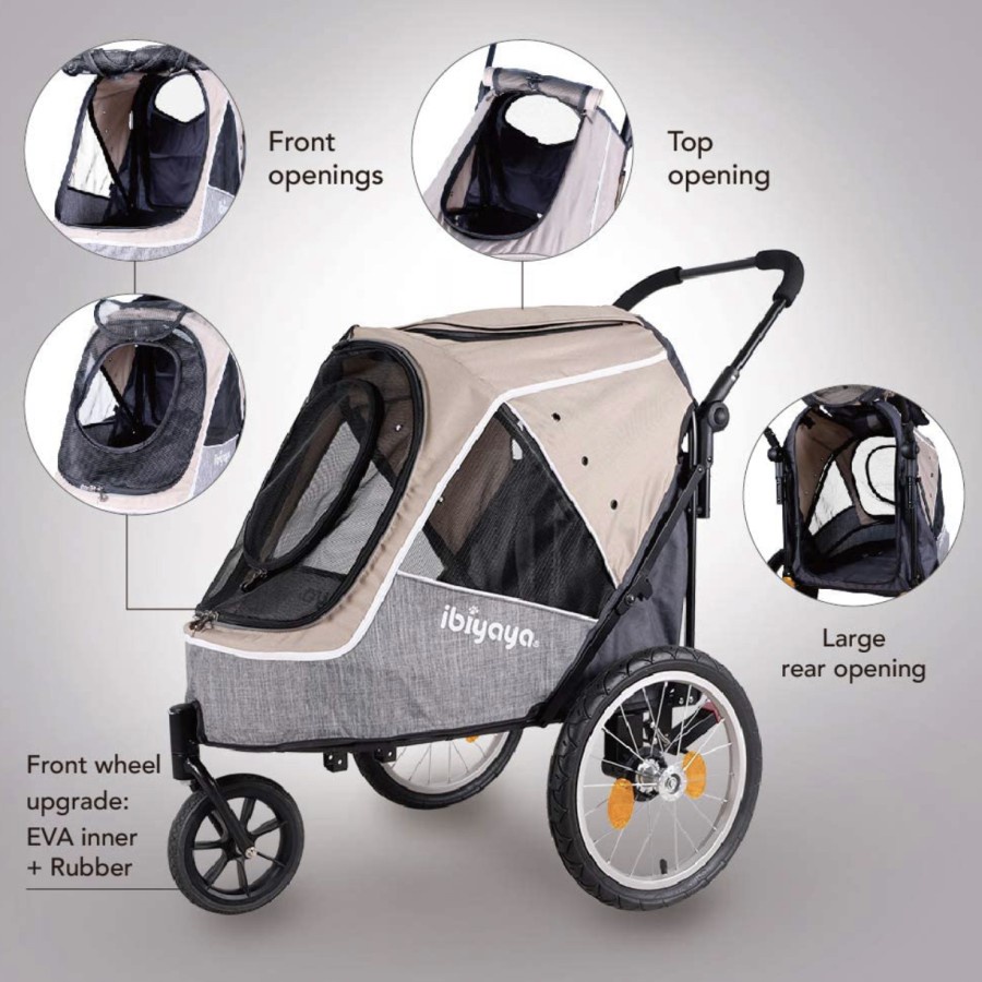 LUXURY PET STROLLER IBIYAYA / STROLLER SEPEDA / KERETA DORONG HEWAN / PET STROLLER BESAR