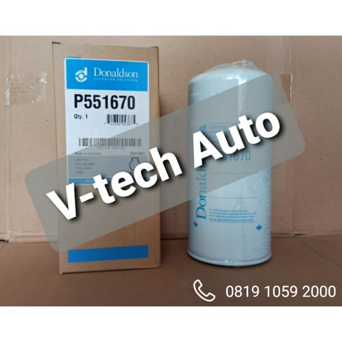 Oil Filter Filter Oli / Oil Filter Cummins 3313279 P551670 Donaldson