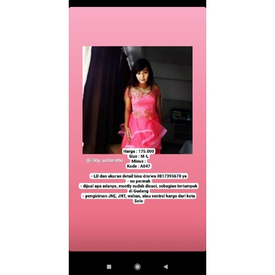 baju penyanyi pl gaun pesta preloved gaun second