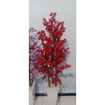 Pohon Sakura Imlek Tinggi 130 CM+Pot/Real
