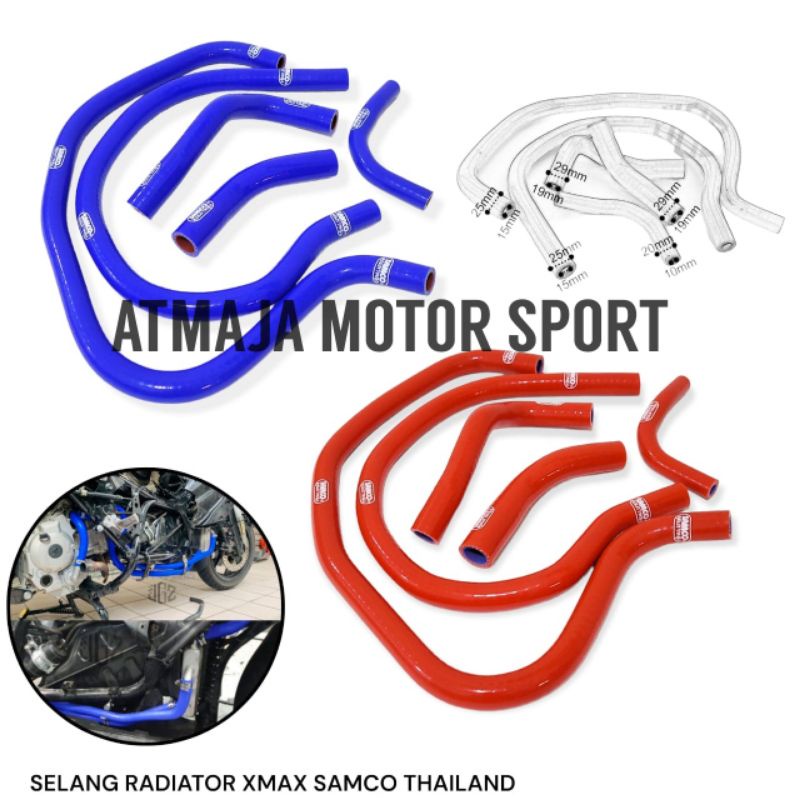 Selang Samco Thailand Radiator Yamaha Xmax 250 300 - Selang Radiator Samco Thailand Xmax 250 300