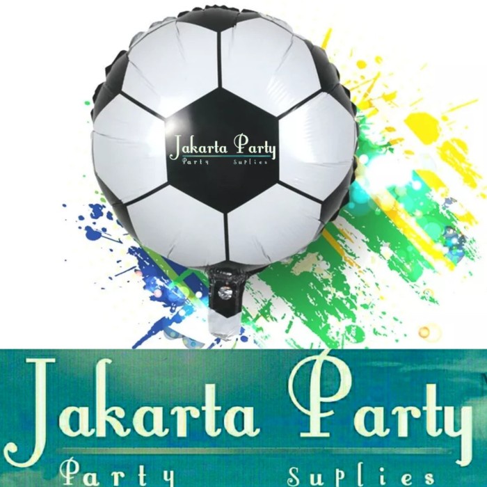 Balon foil sepak bola / foil football / balon foil bulat