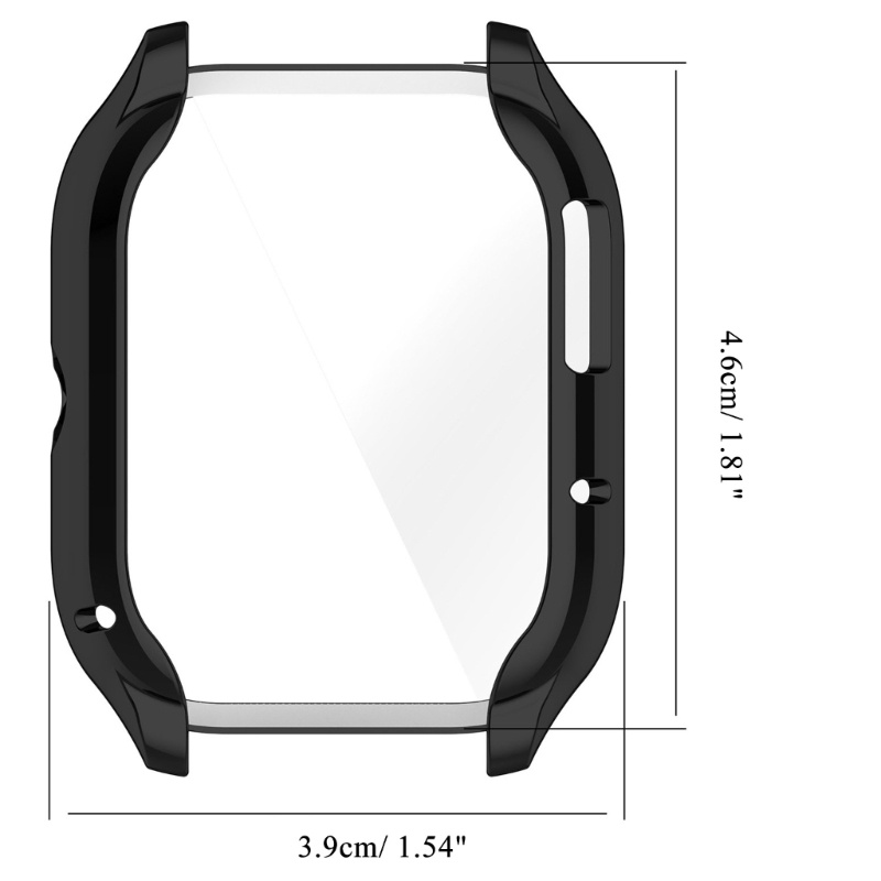 Btsg Soft Clear Frame Housing Glass+Cover Film Cases Kompatibel Untuk Gtr4 Smartwatch Screen Bumper-Shell Protector-Shock