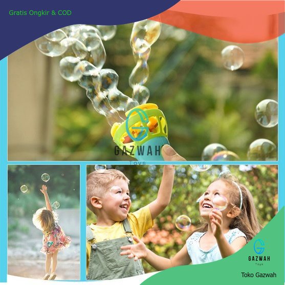 Bubble Gun Mainan Gelembung Sabun AutomaticBubble Gun Mainan Gelembung Sabun AutomaticBubble Gun Mai