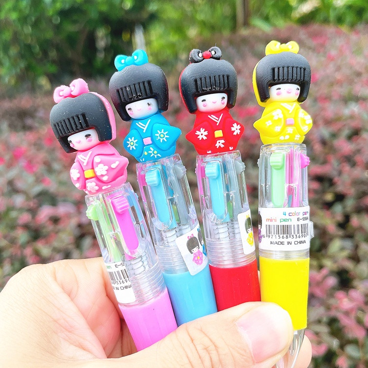 

Pulpen Mini MOTIF JAPAN GIRLS / Pulpen KArtun KArakter Lucu Bolpoin 4 warna