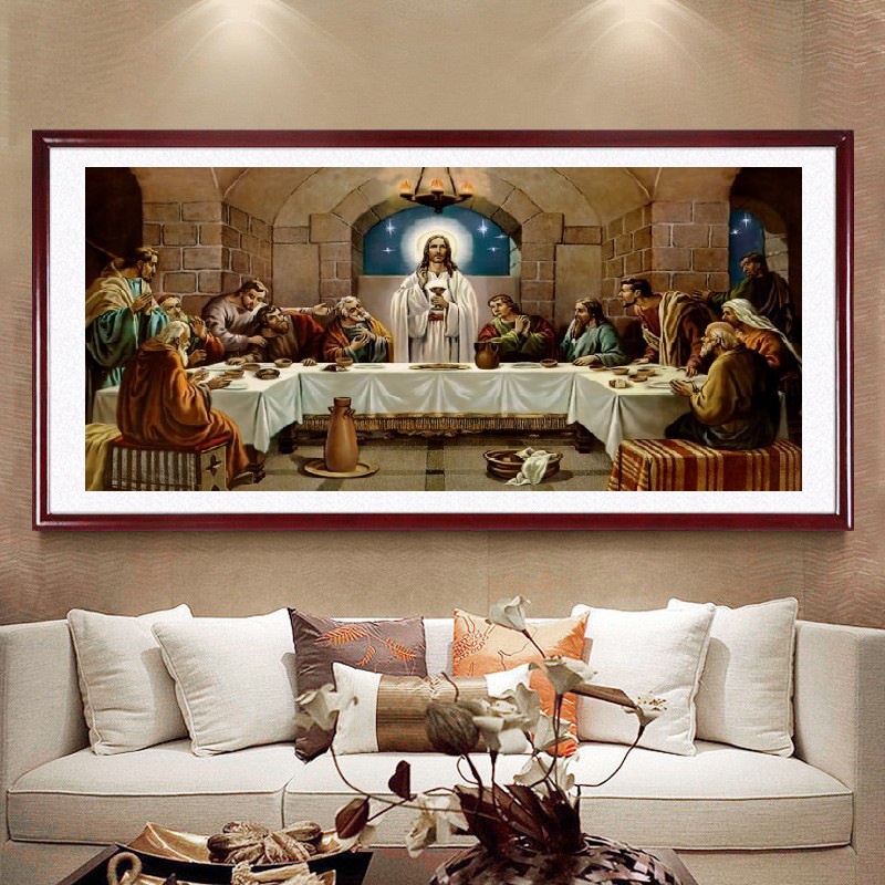 DIY Diamond Painting Full perjamuan kudus yesus kristen 110×60 cm D847