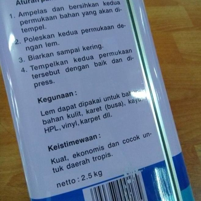 

LEM KUNING SERBAGUNA FOX BIRU 1 GALON (ISI NETTO 2.5KG 2.5 KG)