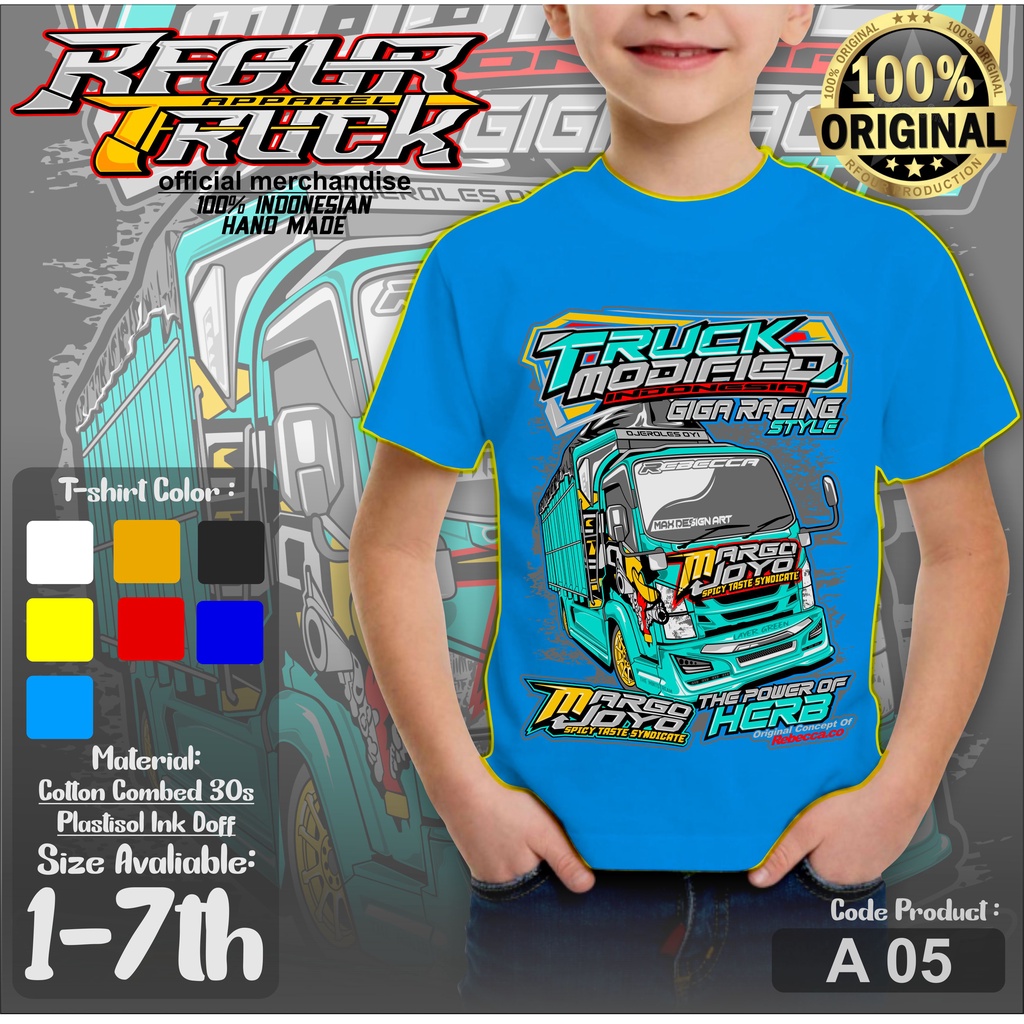 KAOS TRUCK ANAK MARGO JOYO USIA 2 SAMPAI 7 TAHUN KAOS TRUK OLENG ANAK MARGO JOYO TERARU KAOS ANAK GAMBAR TRUCK OLENG 5 TAHUN KAOS TRUCK MARGO JOYO