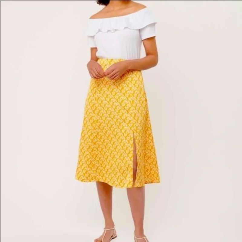 L*ft print skirt (Print yellow)