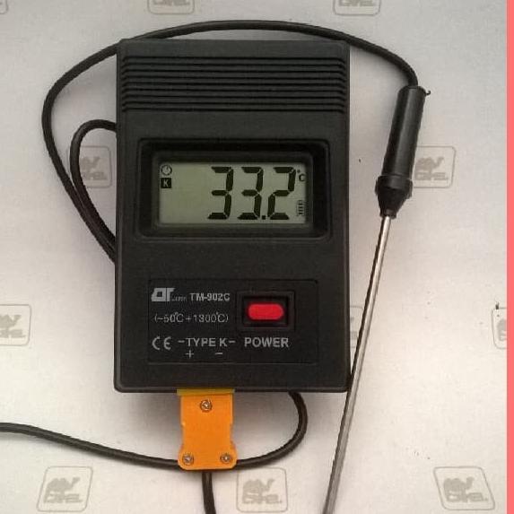 K Type Digital Thermometer + Thermocouple Probe