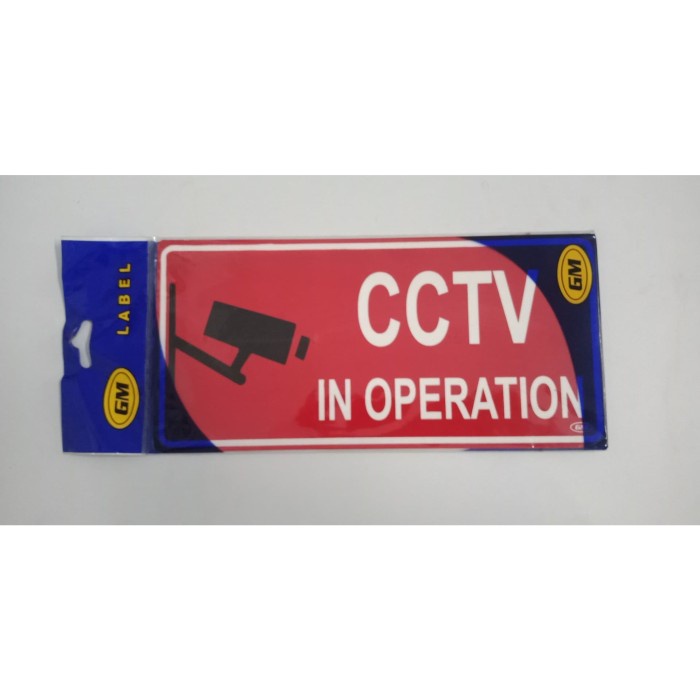 

GM label acrylic akrilik CCTV