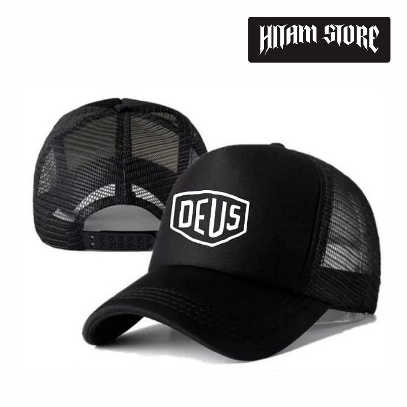 TOPI JARING TRUCKER DEUS EX MACHINA LOGO SIMPLE TERLARIS/TOPI TRUCKER DEUS