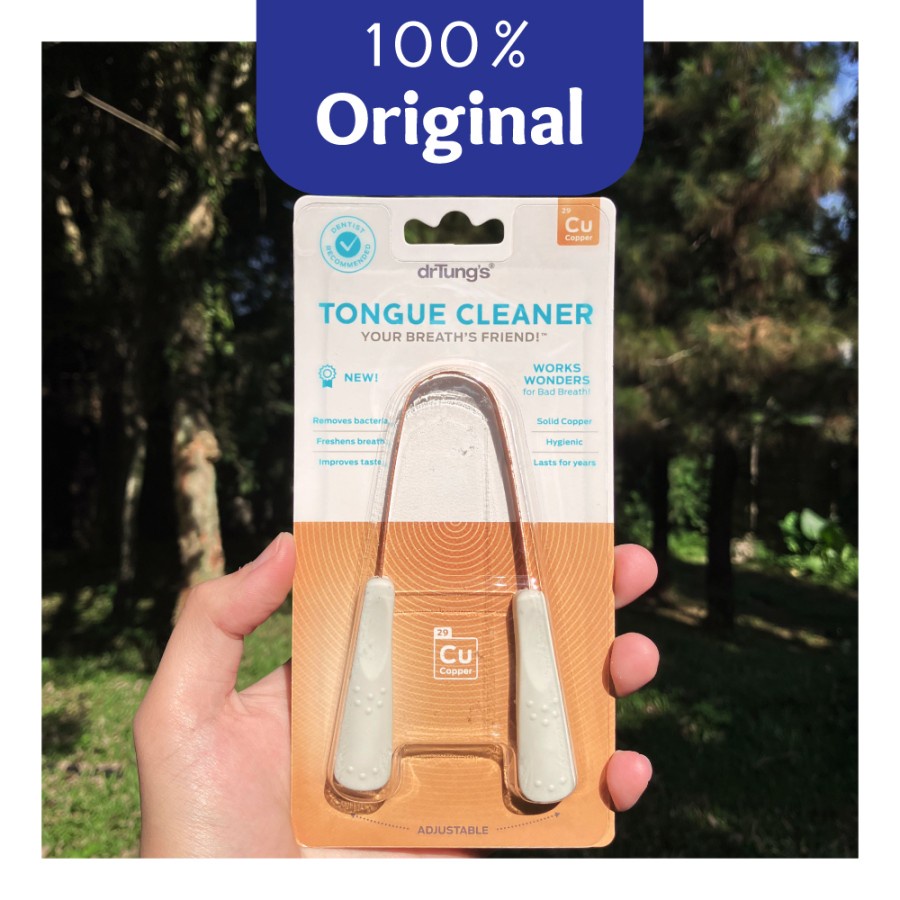 Jual Dr Tung's Tongue Cleaner / Scraper FREE POUCH Alat Pembersih